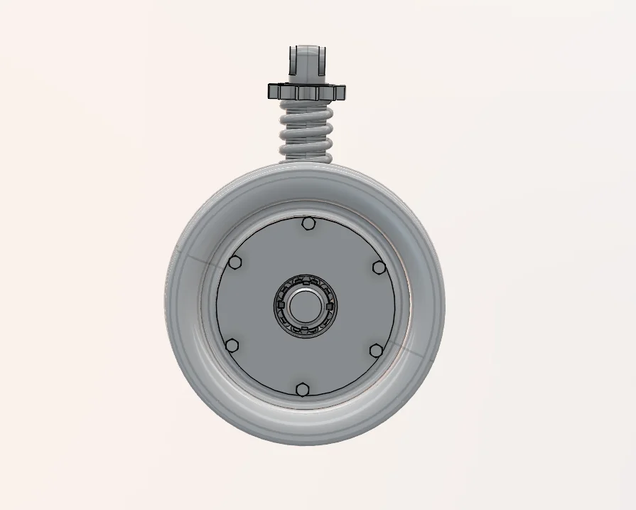 CAD model - top view