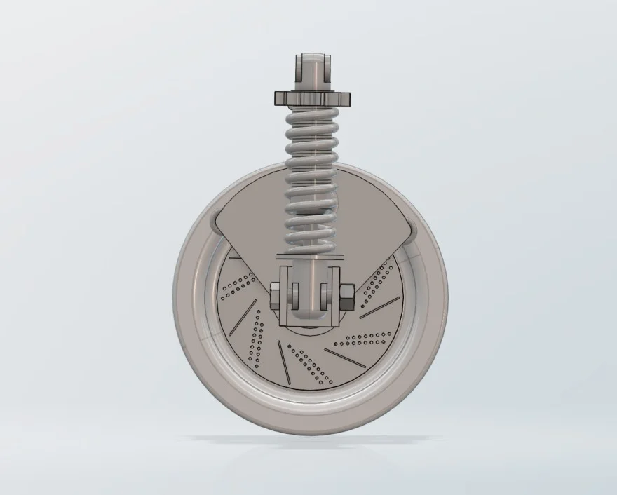 CAD model - detailed section